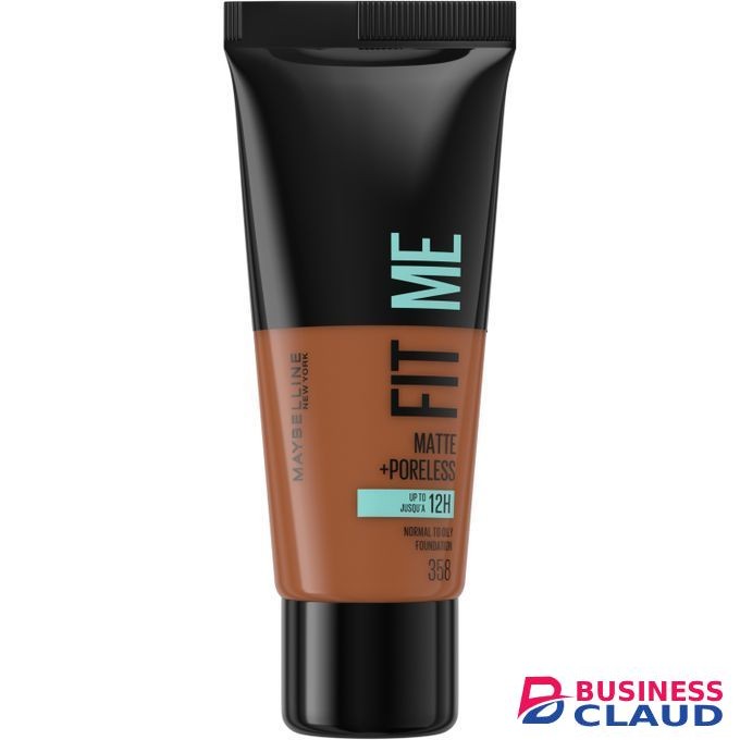 Maybelline Fit Me Matte And Poreless Foundation For Normal To Oily Skin, Full Coverage Blendable Upto 12H - 358 LATTE, 30ml