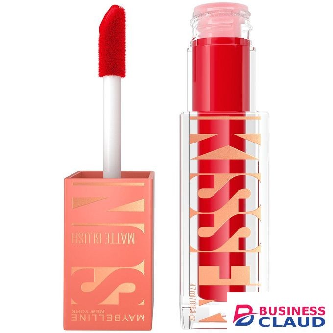 Maybelline Sunkisser Liquid Glow Blush Hazy - 36 Spicy Red Matte Blush Blendable, Longwear, Glowy Make Up, With Vitamin E 4ml