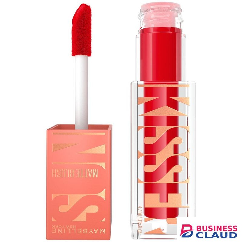 Maybelline Sunkisser Liquid Glow Blush Hazy - 36 Spicy Red Matte Blush Blendable, Longwear, Glowy Make Up, With Vitamin E 4ml