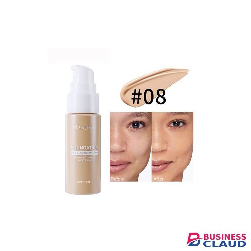 Maxfine Waterproof Matte Liquid Foundation Long-Lasting Makeup-08