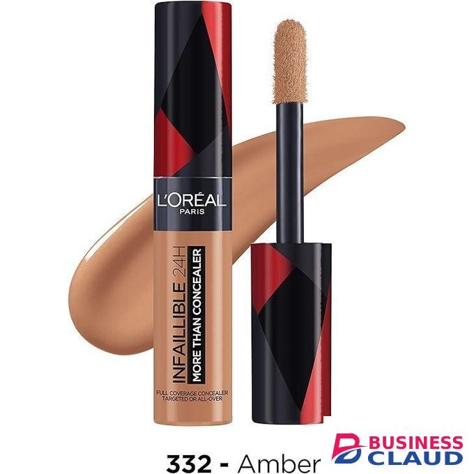 L'Oréal Infallible 24H More Than Concealer - 332 Amber, Full-coverage, Longwear and Matte Finish
