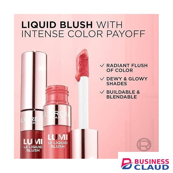 L'Oréal Paris Lumi Le Liquid Blush, Shade: 630 Glowy True Rose, Intense Lightweight Blush Formula with Liquid Pigments that Creates a Radiant Pop of Color, 10ml