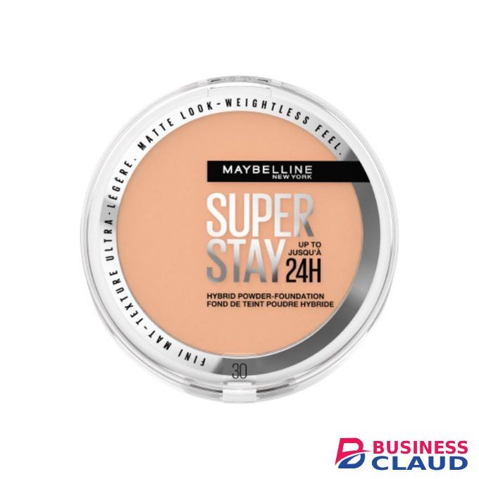 Maybelline SuperStay Hybrid powder - foundation Shade 30, Long-lasting 24H Wear, Medium to Full Coverage, Transfer, Water & Sweat Resistant