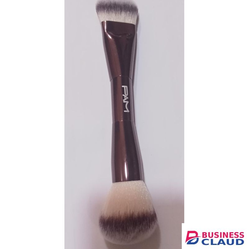 Pam Nails Pam Professional Rounded Flat Foundation Brush – Soft, Easy-Clean Makeup Brush for Liquid, Cream & Powder