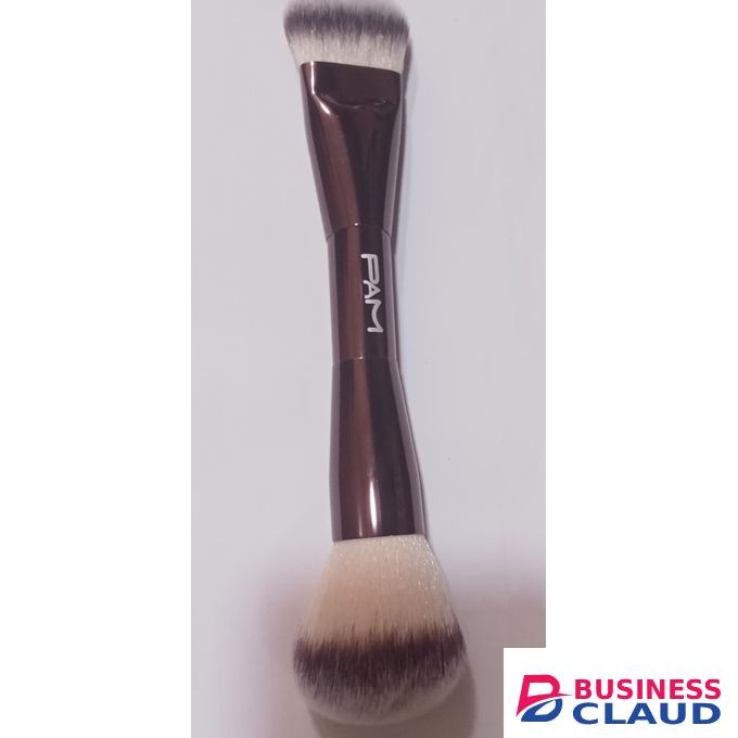 Pam Nails Pam Professional Rounded Flat Foundation Brush – Soft, Easy-Clean Makeup Brush for Liquid, Cream & Powder