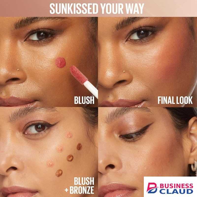 Maybelline Sunkisser Liquid Glow Blush Bronzer - 08 Shades On Blendable, Longwear, Glowy Make Up, With Vitamin E