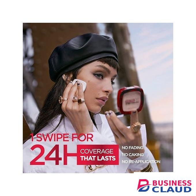 L'Oréal Infallible 24H Fresh Wear Foundation in a Powder - 180 Rose Sand, Full-coverage, Longwear, Weightless Smooth Finish, Waterproof and Transfer-proof