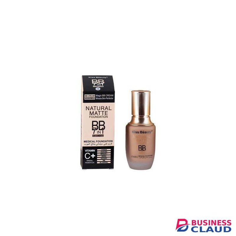 Kiss Beauty Bb 7 In 1 Magic BB Cream Medical Natural Matte Coverage foundation with SPF 50 +++