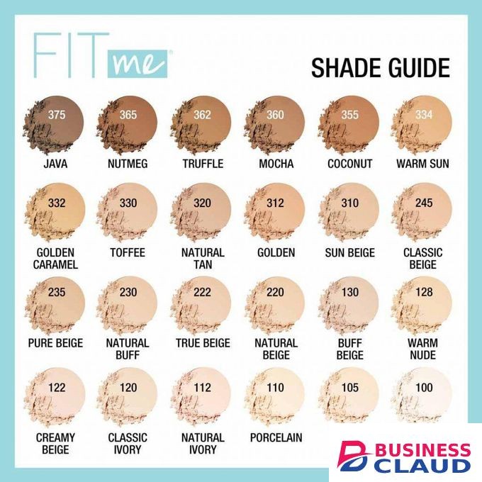 FIT ME Matte Pressed Powder Lasting Makeup Oil Control Sweat Control Smooth Poreless Finish Longwearing Lightweight Coverage Anti-shine Perlite Absorbs Oil