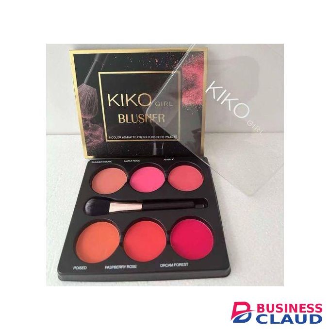 Kiko 6 Color HD Matte Pressed Blusher Palette