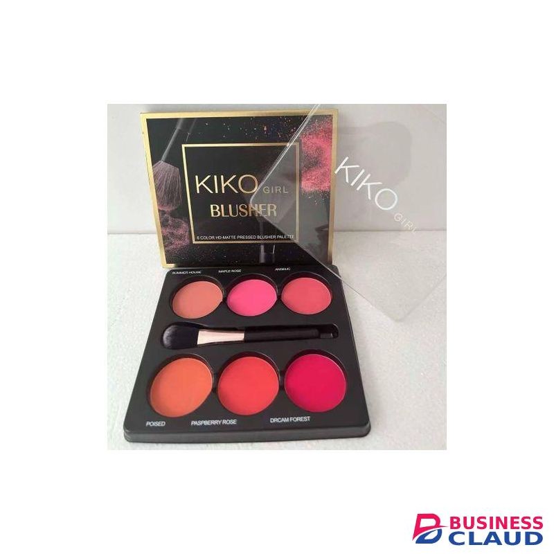 Kiko 6 Color HD Matte Pressed Blusher Palette