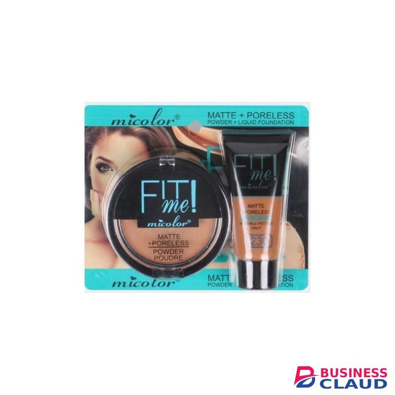Micolor 2 In 1 Fit Me Matte Poreless Powder & Liquid Foundation