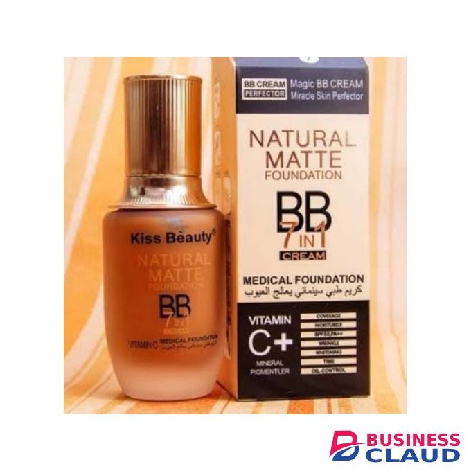 Kiss Beauty Natural Matte Foundation BB Cream 7 In 1 Medical