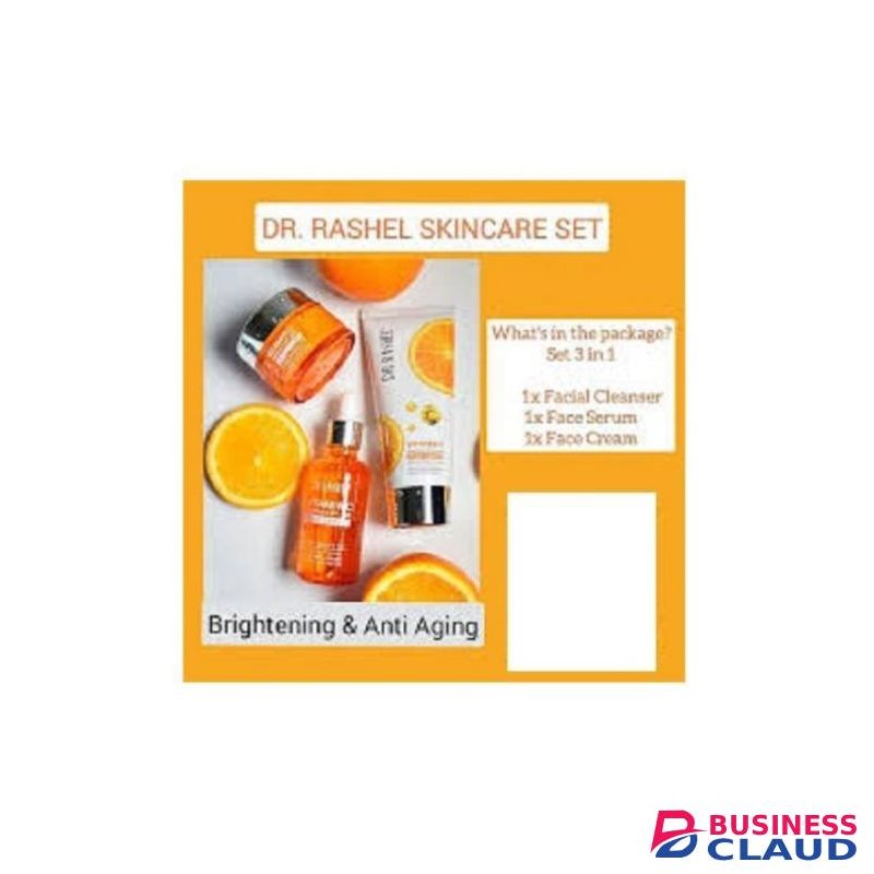 Dr. Rashel Vitamin C 3 IN 1 Face SET-Facial Cleanser, Serum + Cream