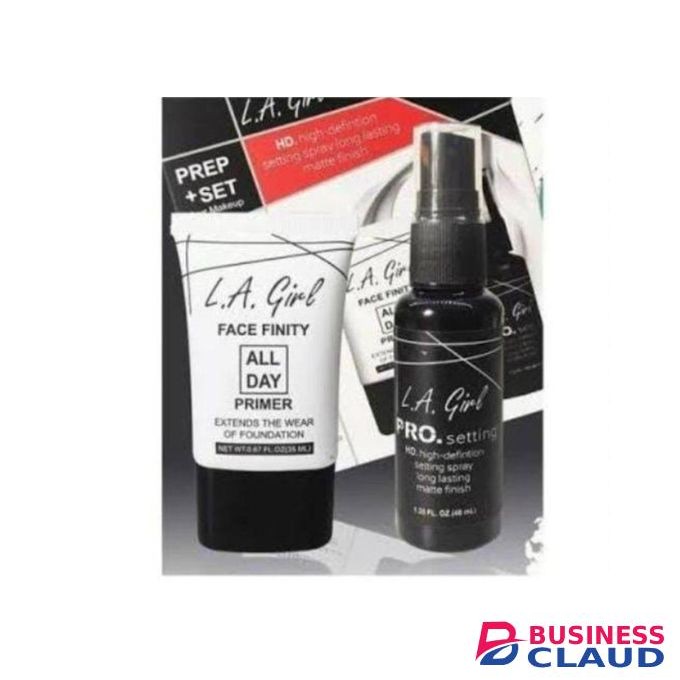 L.A. Girl PREP SET face finity All day primer + pro setting spray