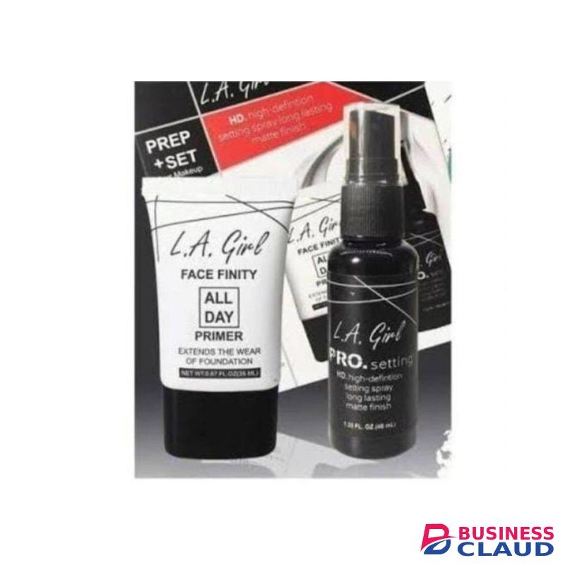 L.A. Girl PREP SET face finity All day primer + pro setting spray