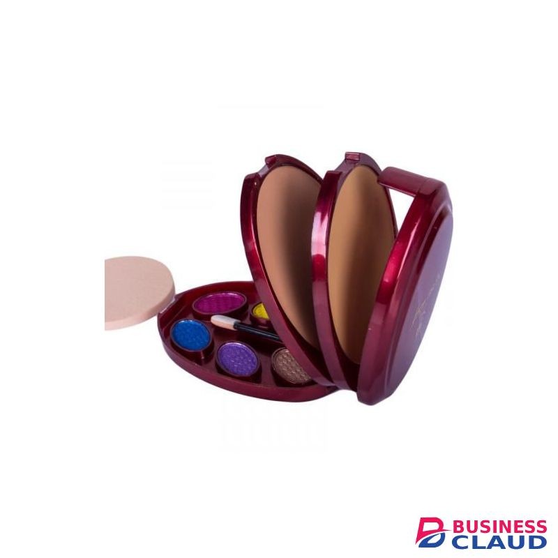 Roseleaf 3-in-1 Compact Pressed Powder And Eye Shadow