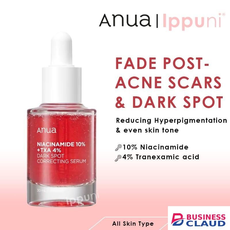 Anua ORIGINAL)ANUA Niacinamide 10% + TXA 4% Dark Spot Correcting Serum 30ml