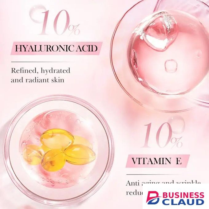 SADOER 4 In 1 Hyaluronic Acid Nicotinamide Vitamin C 30 % Vitamin E Facial Serum Anti Wrinkle Repair Whitening Serum