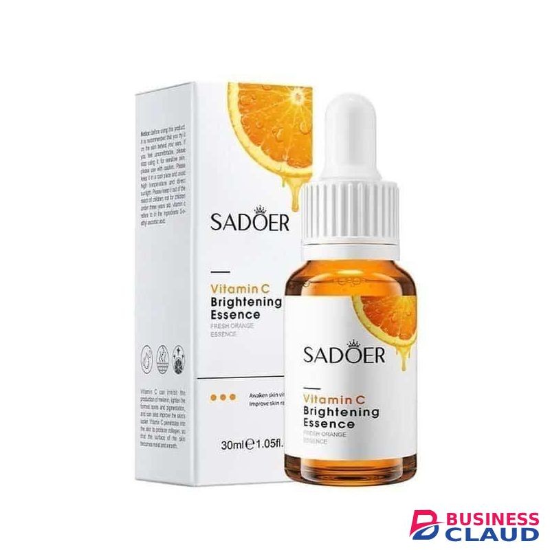 SADOER 3 Pieces Vitamin C Serum, Face Brightening Vitamin C Essence , Awakens Skin Vitality, Moisturizing, Anti Wrinkles, Anti Aging, Whiten Dark Spots SET OF 3