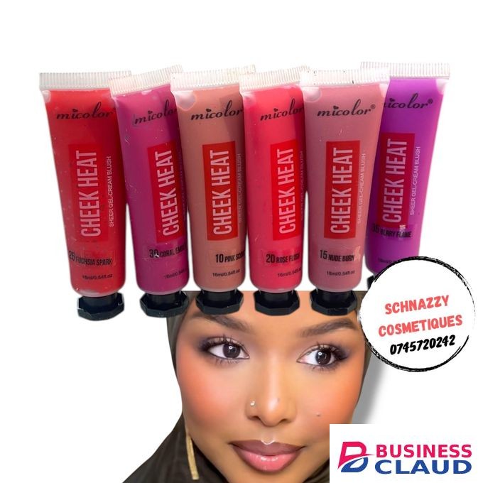 Micolor 3pcs Cheek Heat Gel- Cream Blush Infused With Colorful Pigments That Create A Buildable Natural Look Instant Tint Soft Dewy Finish From SubtleColor Hint To Dramatic Bold