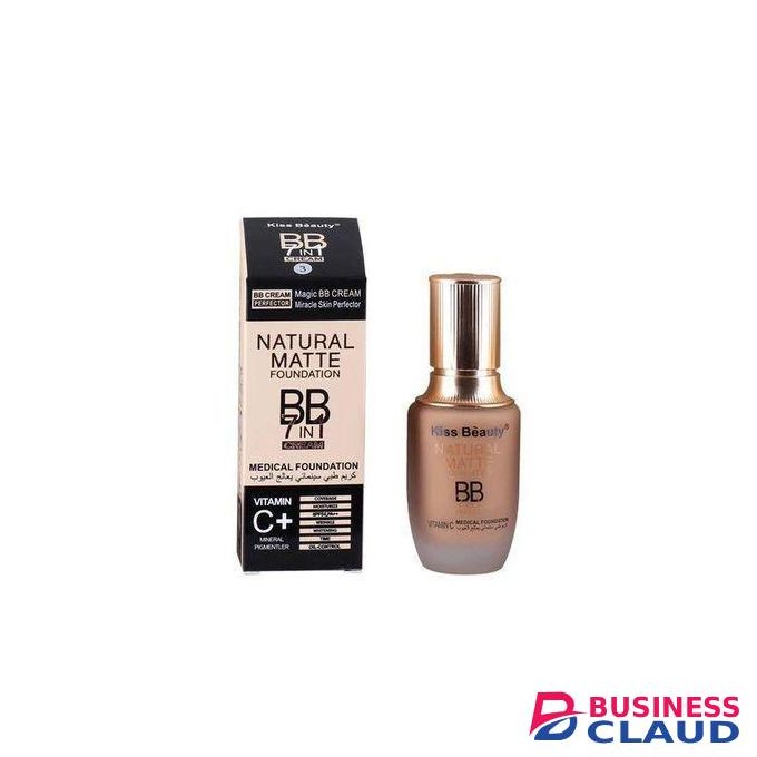 Kiss Beauty Bb Bb 7 In 1 Magic BB Cream Medical Natural Matte Coverage Foundation with SPF 50+++