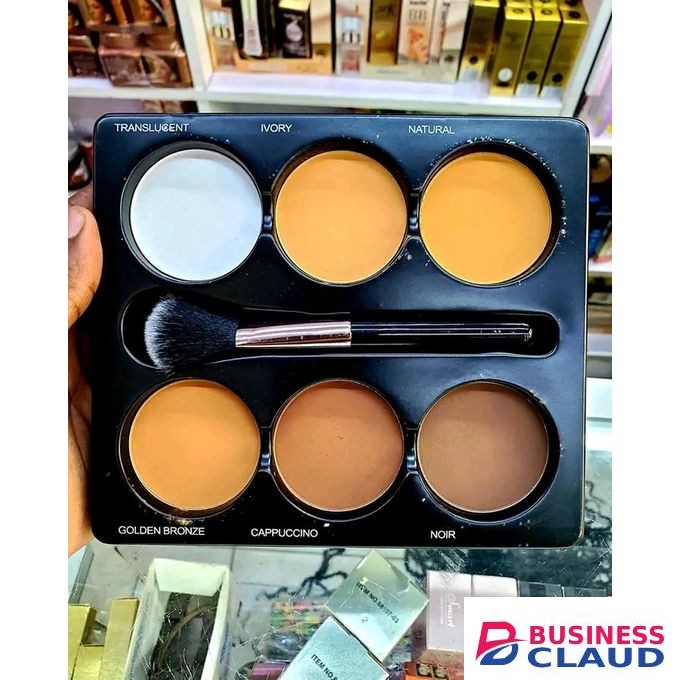 Sacha contour palette with brush + free fixer setting spray