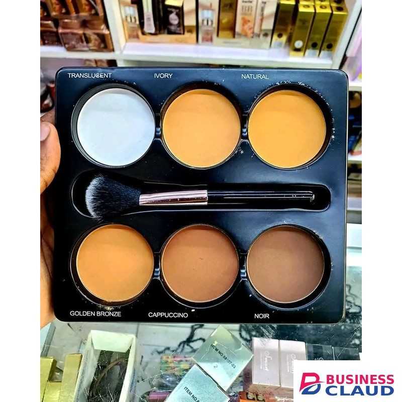 Sacha contour palette with brush + free fixer setting spray