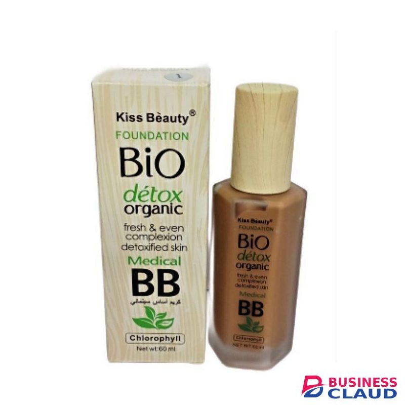 Kiss Beauty Bio Detox Organic Foundation-60ml