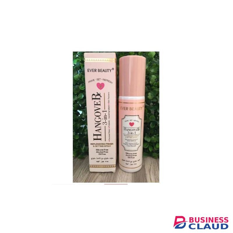 Ever Beauty Hangover 3 in 1 Prime, Set, refresh Replenishing Primer & Setting Spray 120ml