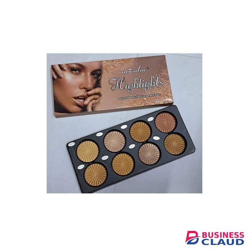Micolor Fit Me 8 Color Highlighters Palette Eyeshadow