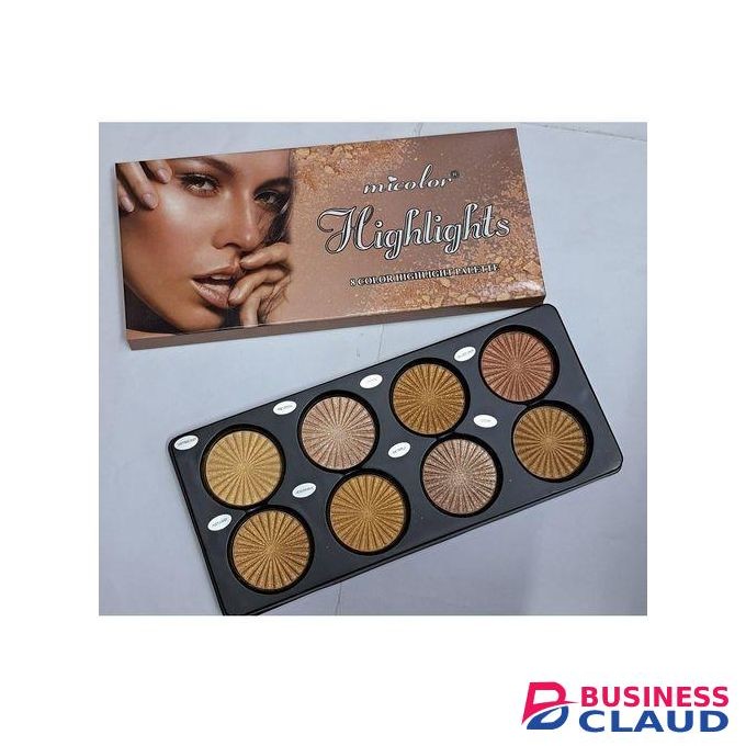 Micolor Fit Me 8 Color Highlighters Palette Eyeshadow