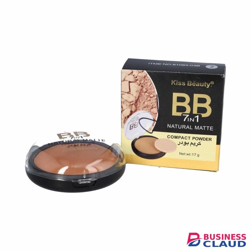Kiss Beauty 7IN1 COMPACT POWDER COLOR 1,2 & 3