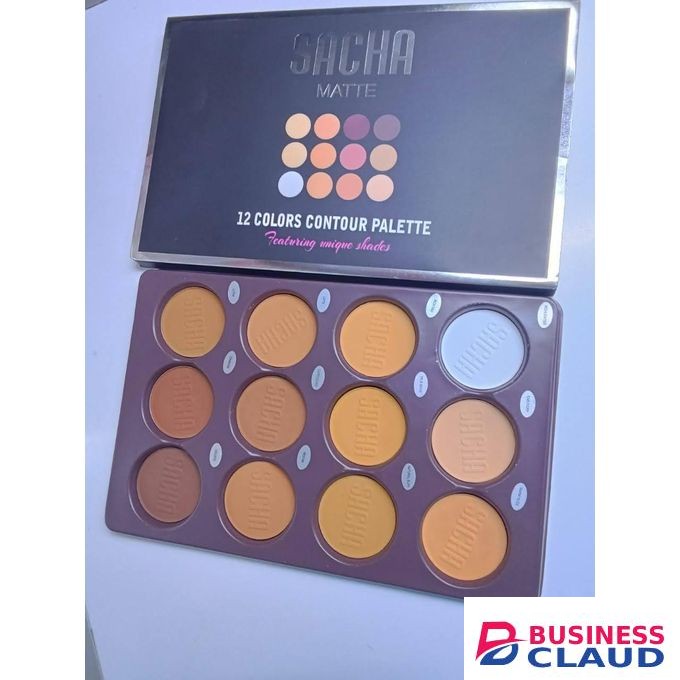 Sacha 12 Colors Contour Palette Powder