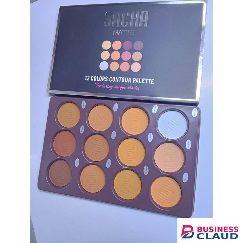 Sacha 12 Colors Contour Palette Powder