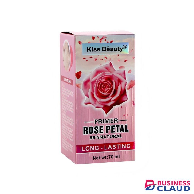 Kiss Beauty PRIMER ROSE PETAL 99%NATURAL LONG - LASTING Moisture Brightness Fineness up 70 ml