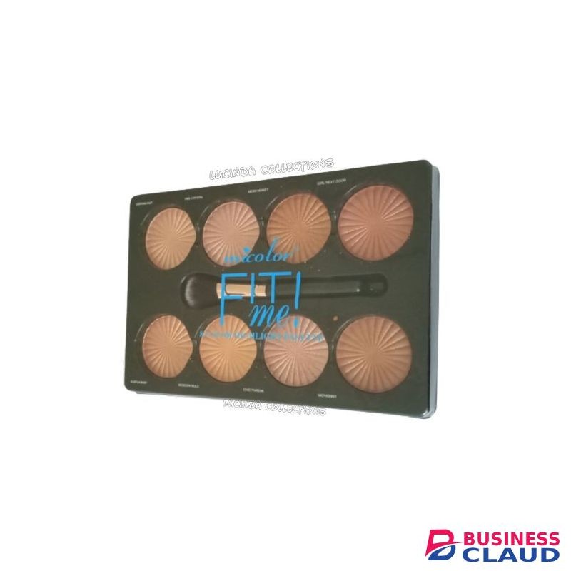 Micolor Fit Me 8 Color Highlighters Palette Eyeshadow With Brush