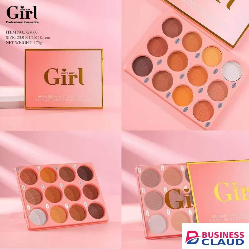 WHO'S THAT Girl 12 in 1 contour,powder palette