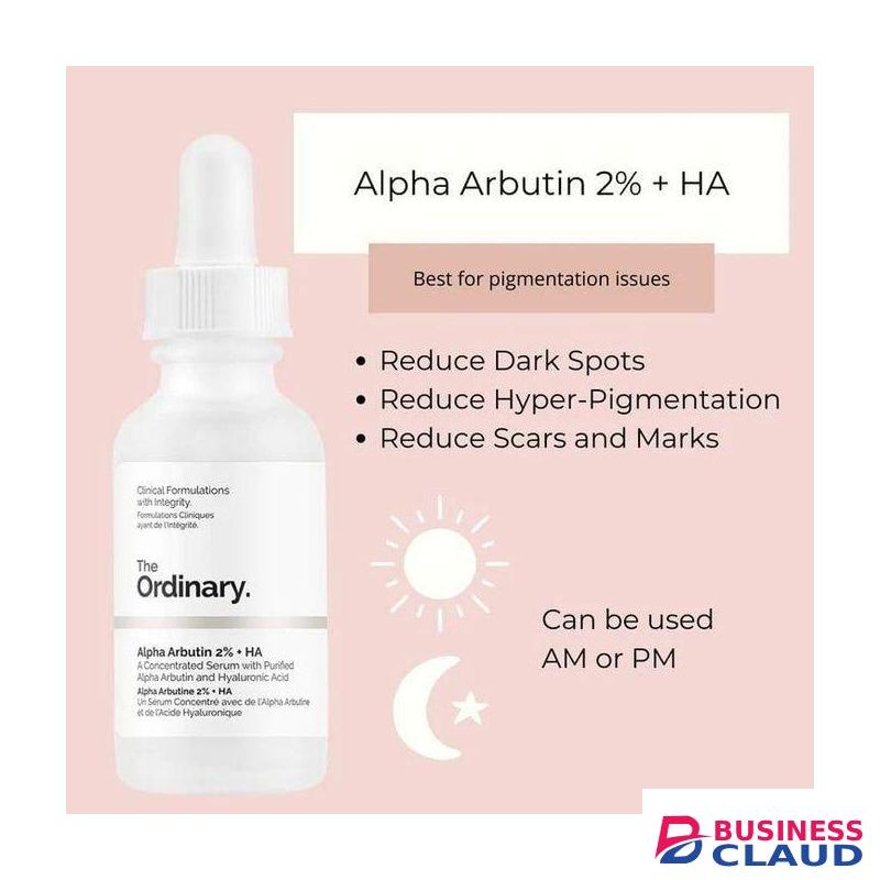 The Ordinary Alpha Arbutin 2% + HA (30ml) Serum.