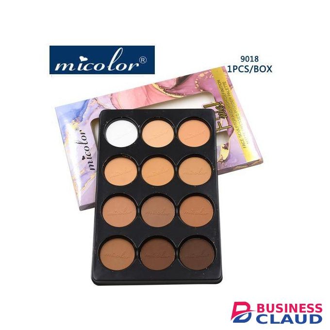 Micolor Fit Me 12 In 1 Face Hd Powder Palette