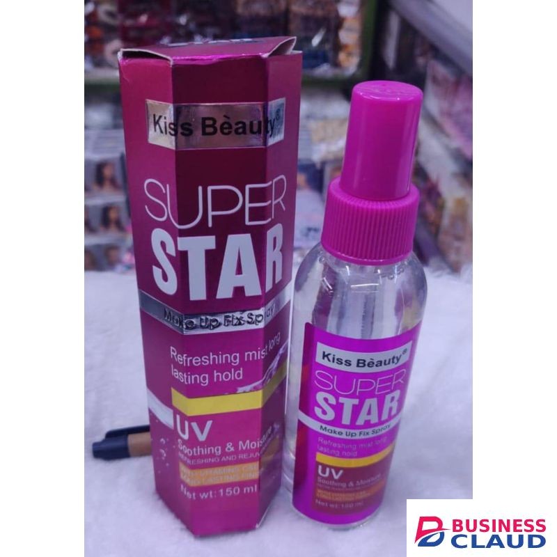 Kiss Beauty UV Protect LongLasting Finish Spray Setting Spray Make-up Fixer+FREE Primer