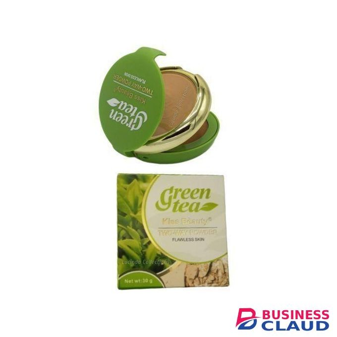 Kiss Beauty Bb 2in1 Flawless Matte Finish Powder Green Tea Two Way Powder