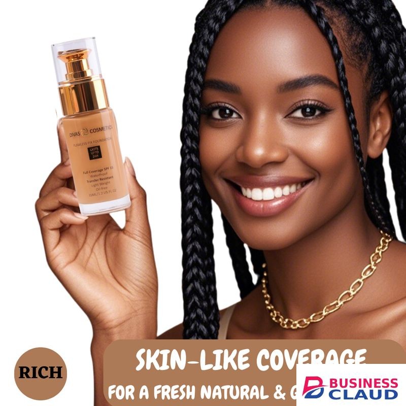 Divas cosmetics 24 HR Flawless Fix Foundation SPF 15, 35 Ml - Rich