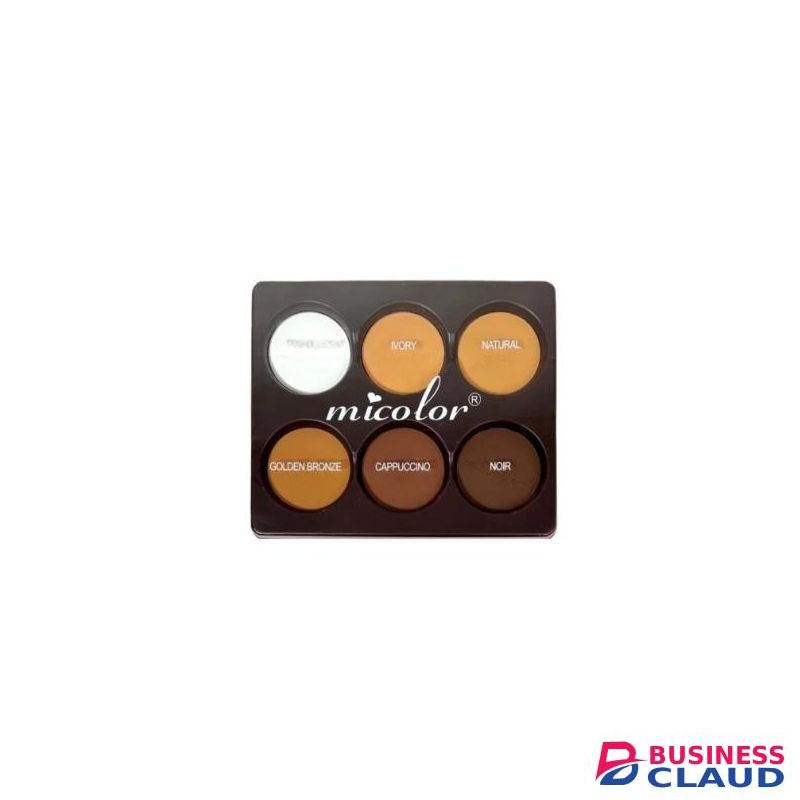 Micolor Holy Grail Powder 6 Shades Palette Highlight Contour Set HD Matte Delivers Full Coverage Smooth 6 Shades Professional Artistry MUA Face Beat Palette