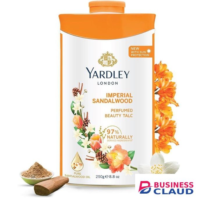 Yardley Imperial Sandalwood Perfumed Talcum Body Powder Fresh Floral Scent Absorbs Excess Moisture For All Skin Types