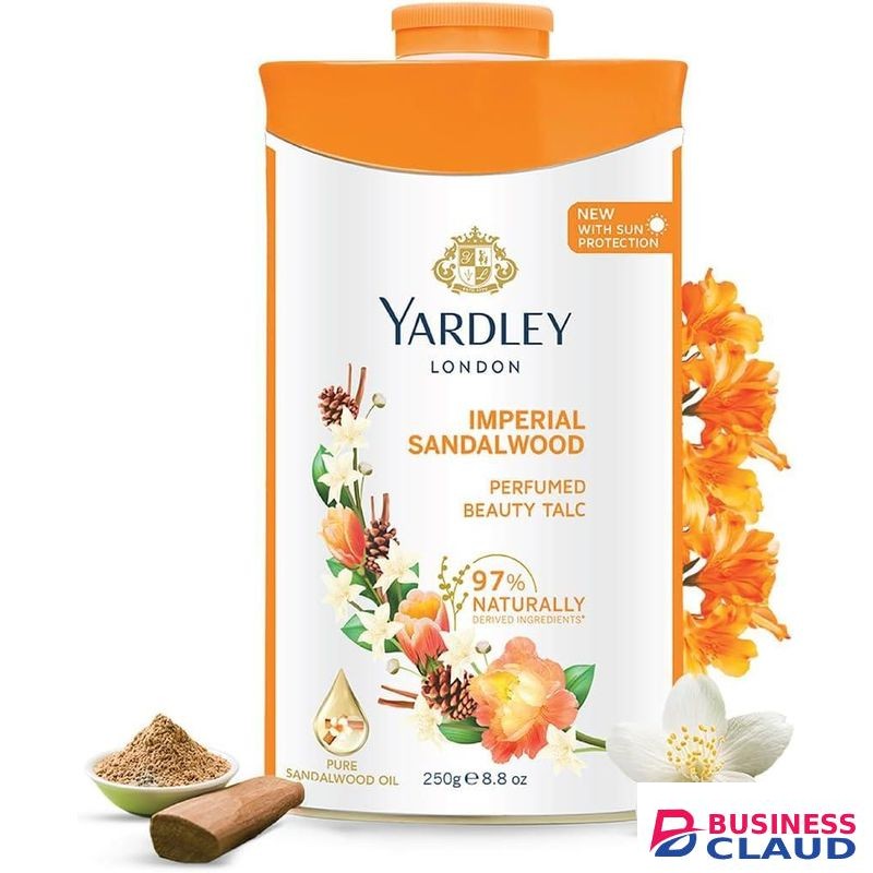 Yardley Imperial Sandalwood Perfumed Talcum Body Powder Fresh Floral Scent Absorbs Excess Moisture For All Skin Types