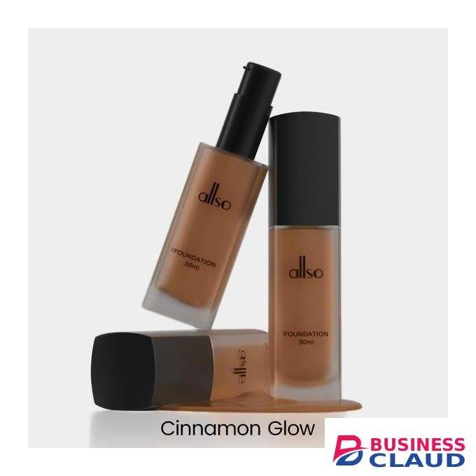 Allso Poreless Soft Matte Longwear Foundation, Cinnamon Glow
