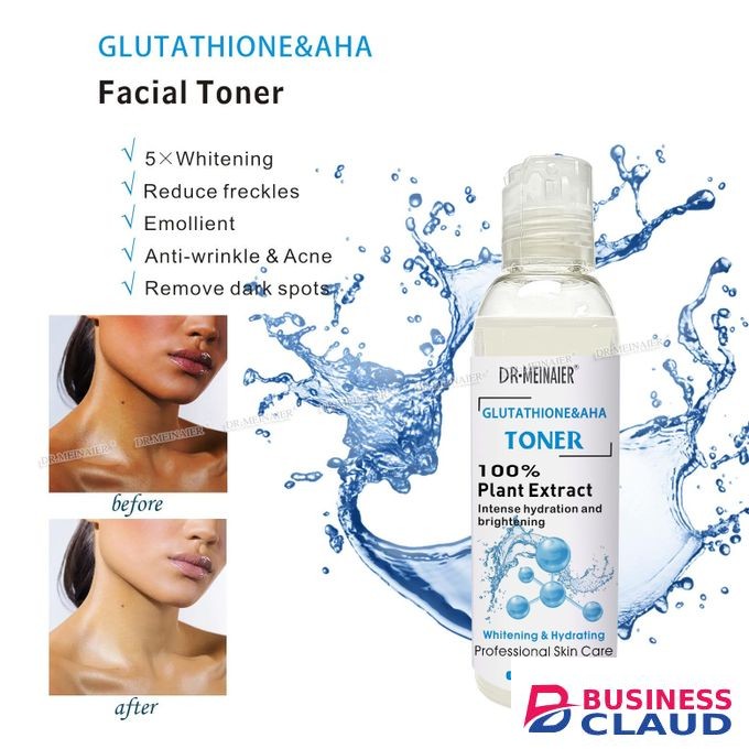 DR MEINAIER Glutathione & AHA Facial Toner – 118ml - 5X Whitening & Hydrating Formula