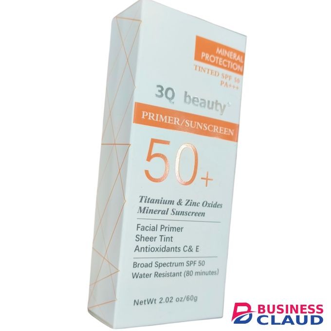 3Q Beauty Sunscreen Facial Primer Sheer Tint & Water Resistant bc