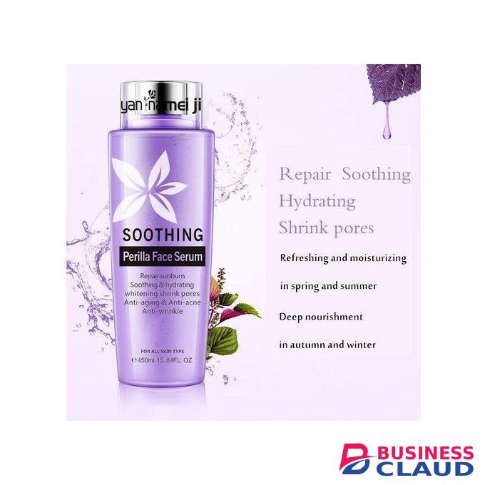 Yan Namei Ji Soothing Perilla Face Serum - Repair Sunburn, Shrink Pores, Anti-aging, Anti-acne, Anti-wrinkle, Whitening, Soothing & Hydrating - 450ml
